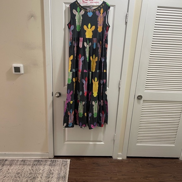 Sheridan French Colorful zebra  Maxi Dress - Picture 10 of 10